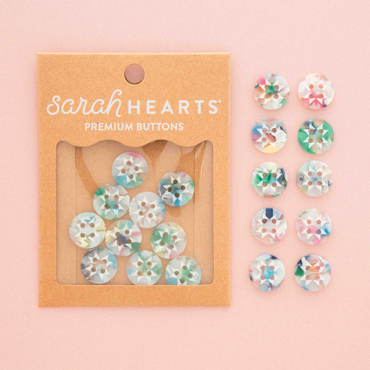 Small Confetti Quilt Star Buttons