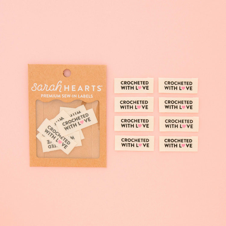 Crocheted With Love Organic Cotton Sewing Labels