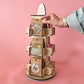 Table Top Rotating Label, Sticker, Patch Display Stand