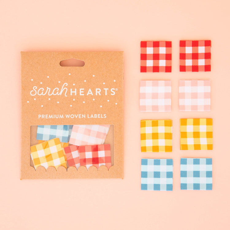 Gingham Multipack Woven Labels