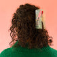 Ruler and Rotary Cutter Hair Claw Clip