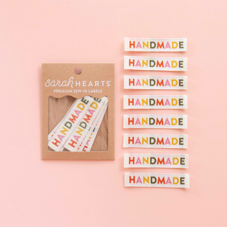 Handmade Woven Sewing Labels - Muted Colors