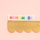 Handmade Woven Sewing Labels - Rainbow Colors