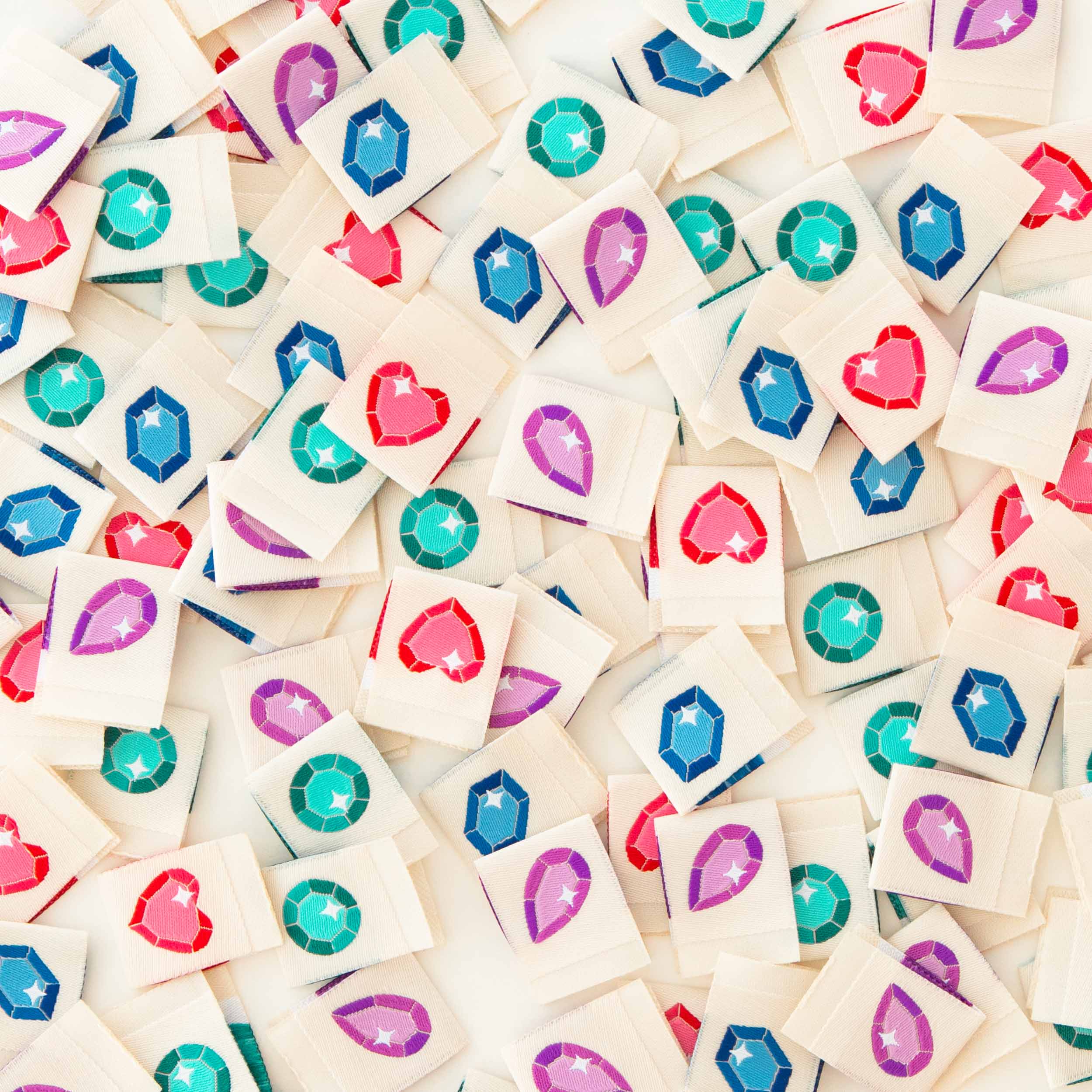 Jewel Multipack Woven Labels – Sarah Hearts