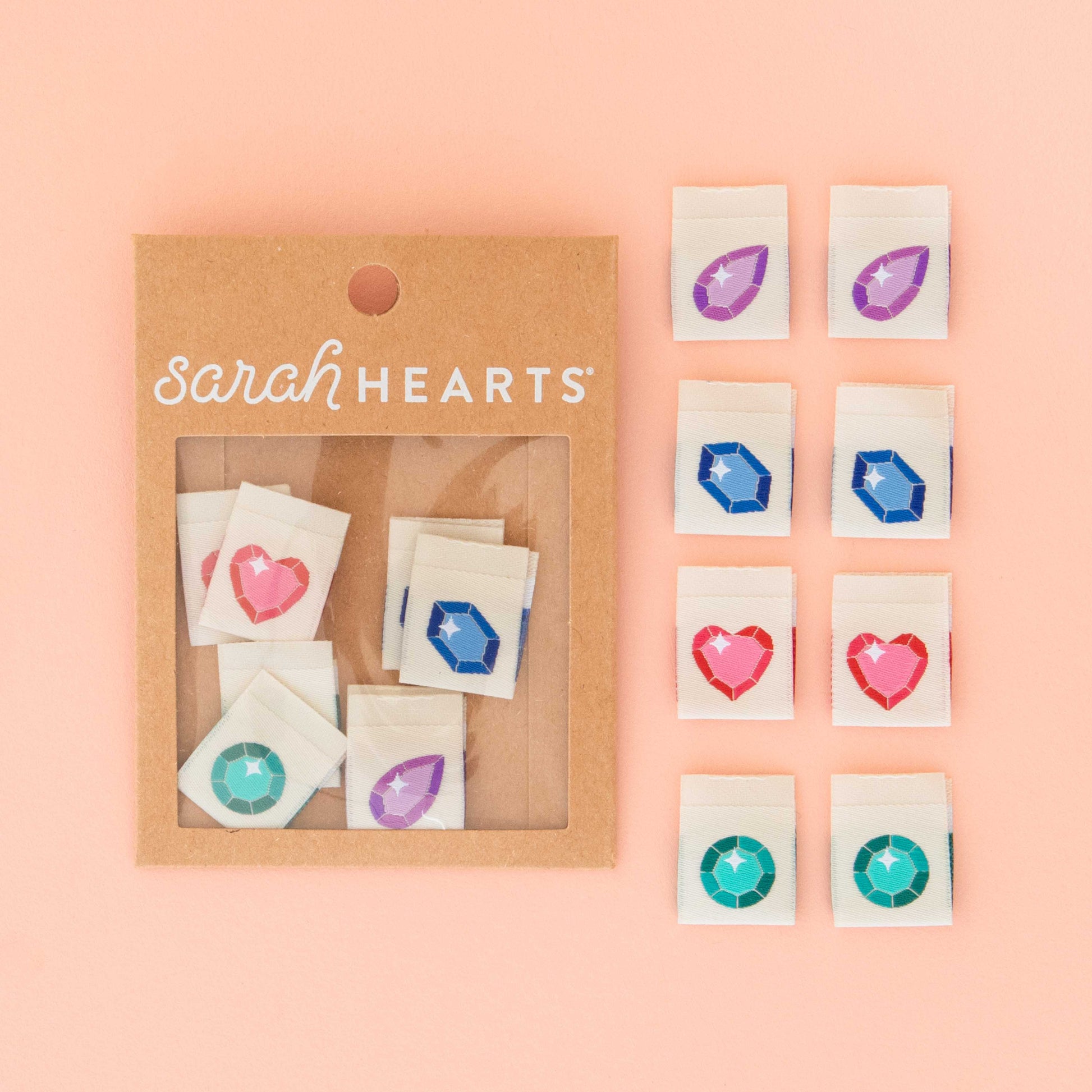 Jewel Multipack Woven Labels – Sarah Hearts