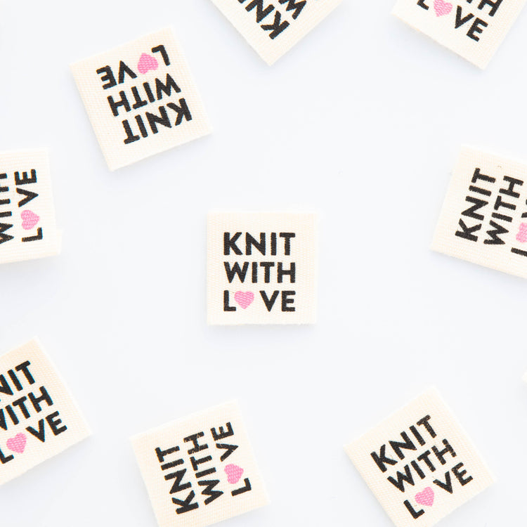 Knit With Love Organic Sewing Cotton Labels