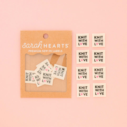 Knit With Love Organic Sewing Cotton Labels