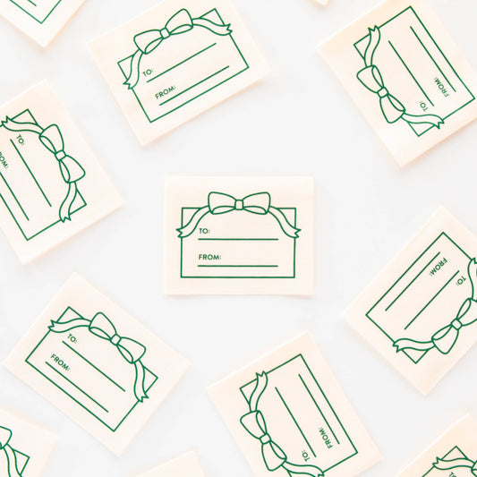 To From Gift Organic Cotton Write In Labels