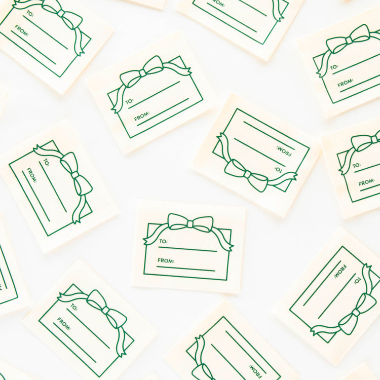 To From Gift Organic Cotton Write In Labels