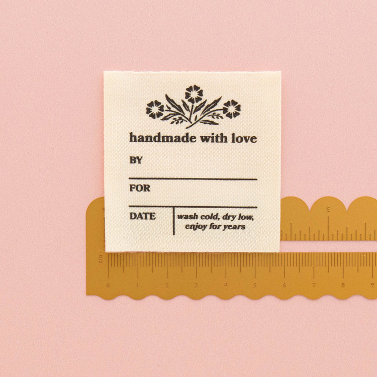 Vintage Handmade with Love Organic Cotton Write-In Labels