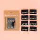 Love Pride Heart Woven Labels