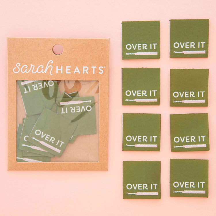 Over It Seam Ripper Woven Labels