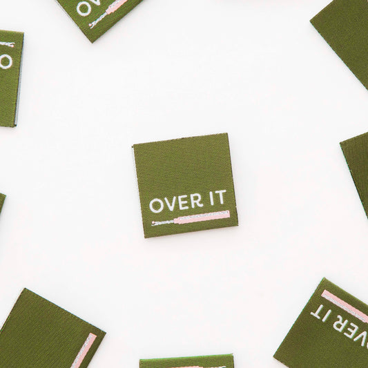 Over It Seam Ripper Woven Labels