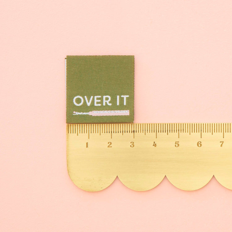 Over It Seam Ripper Woven Labels