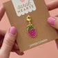 Strawberry Zipper Charm