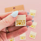 Woven Sew In Labels - Gold Made in 2027 - 8 pack