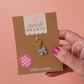 Blue Bow Enamel Stitch Marker