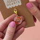 Round Quilt Star Zipper Charm