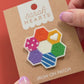 Hexie Quilt Iron-On Patch