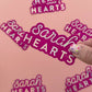 Sarah Hearts Holographic Logo Sticker