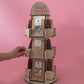 Table Top Rotating Label, Sticker, Patch Display Stand