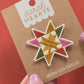 Sawtooth Star Iron-On Patch