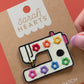 Rainbow Daisy Sewing Machine Iron-On Patch
