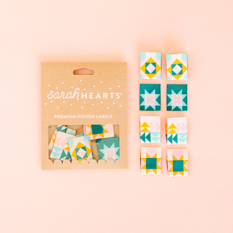 Quilt Block Multipack Woven Labels – Sarah Hearts