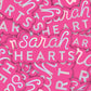Sarah Hearts Holographic Logo Sticker