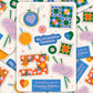Grandma Hobbies Sticker Sheet