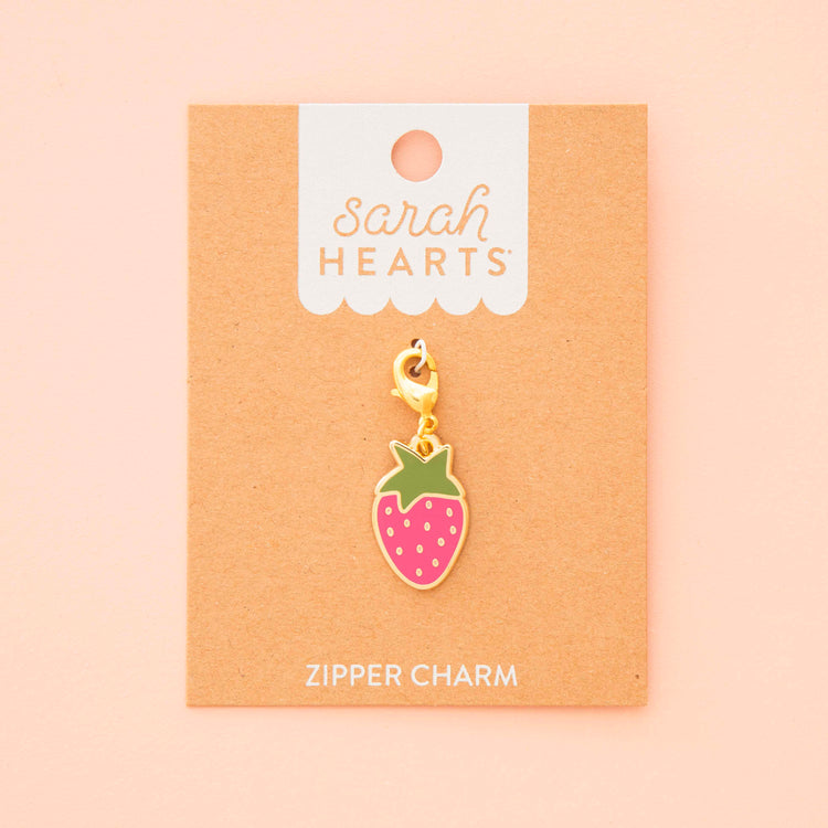 Strawberry Zipper Charm