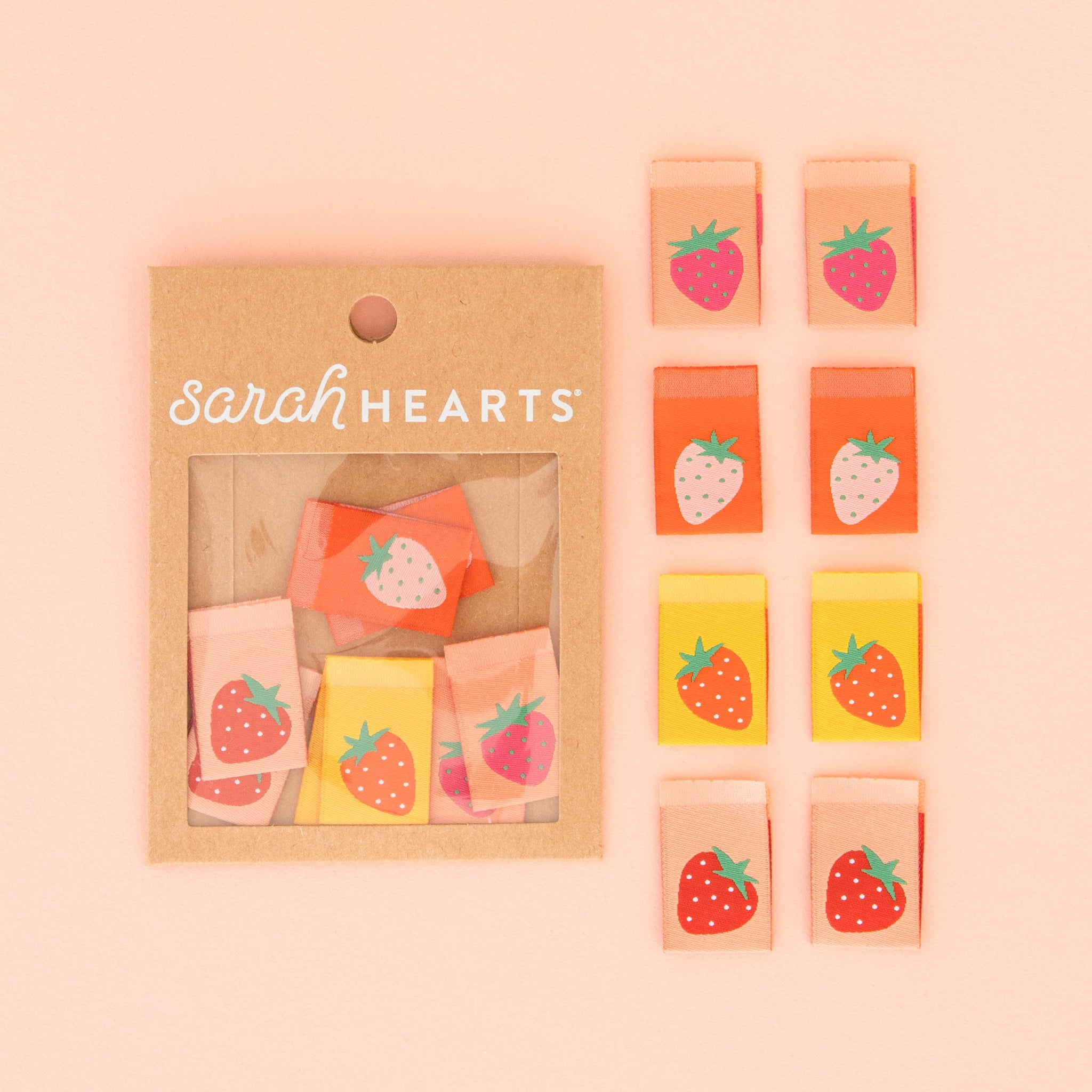 Strawberry Multipack Woven Labels – Sarah Hearts