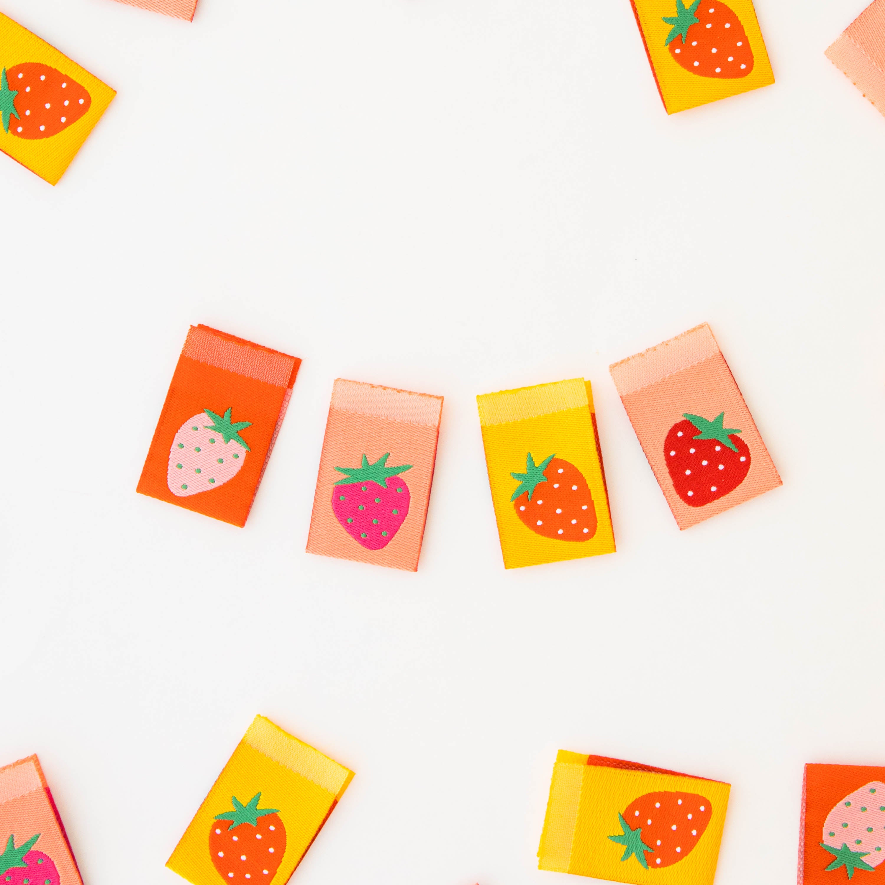 Strawberry Multipack Woven Labels – Sarah Hearts
