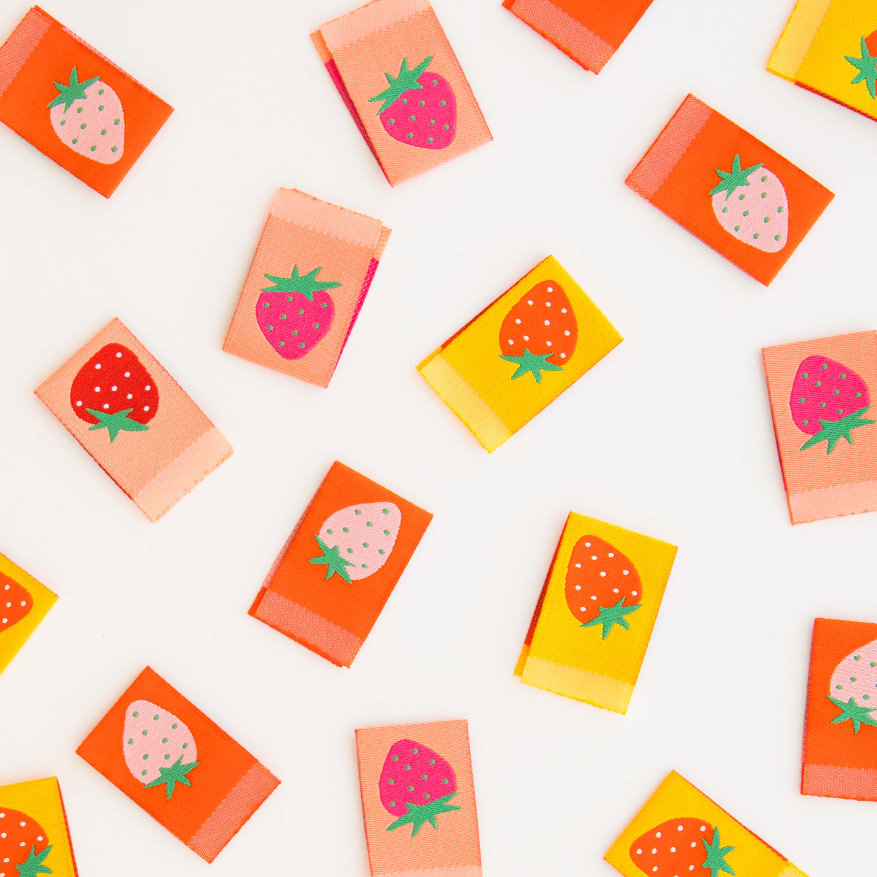Strawberry Multipack Woven Labels – Sarah Hearts