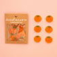 Orange Heirloom Tomato Large 1" Buttons