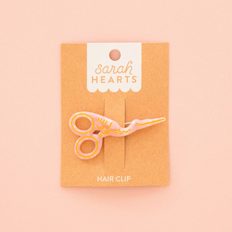 Stork Scissors Hair Clip: Sarah's Signature Pink Edition