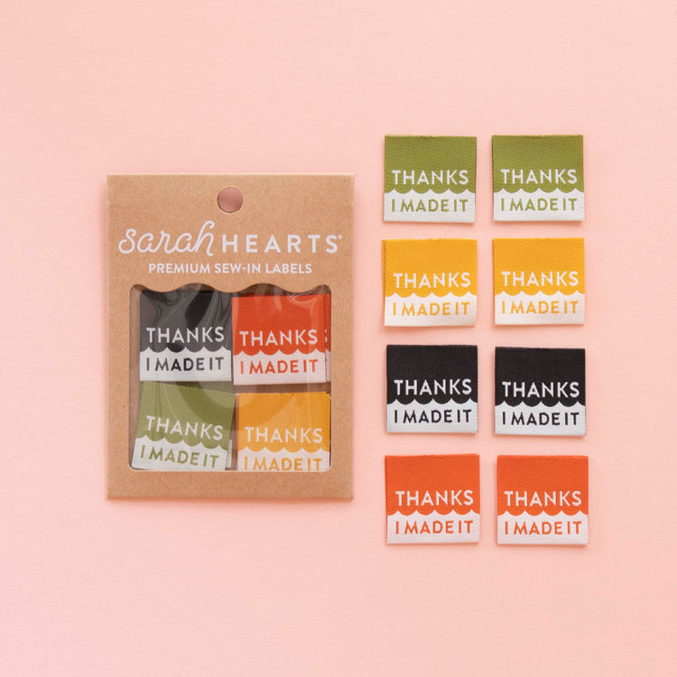 Thanks I Made It Multipack Woven Labels