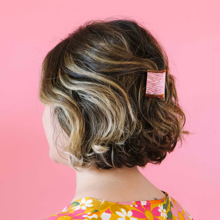 Thread Spool Mini Hair Claw Clip