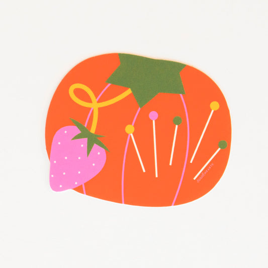 Tomato Pin Cushion Sticker