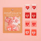 Valentine's Red Candy Heart Woven Labels