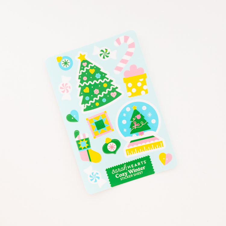 Cozy Winter Waterproof Sticker Sheet