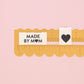 Organic Cotton Sew In Labels - Made by Mom + Black Hearts Multipack - 8 pack