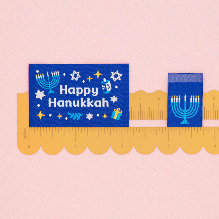 Woven Sew In Labels - Hanukkah Holiday Multipack - 4 pack