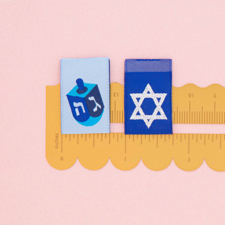 Woven Sew In Labels - Hanukkah Holiday Multipack - 4 pack