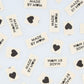 Organic Cotton Sew In Labels - Made by Mom + Black Hearts Multipack - 8 pack