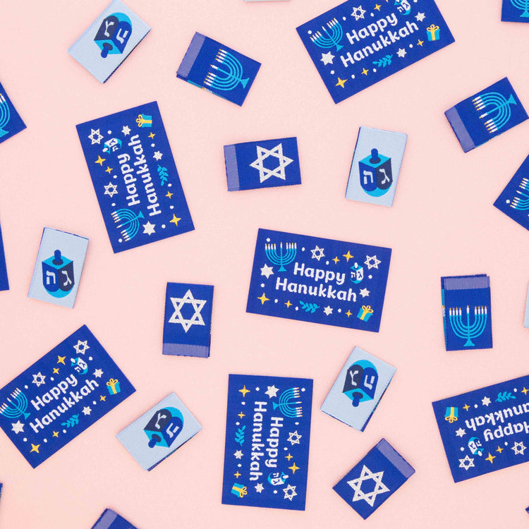 Woven Sew In Labels - Hanukkah Holiday Multipack - 4 pack