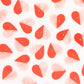 Red + Pink Two Toned Heart Buttons - 1" (25mm) - 6 pack