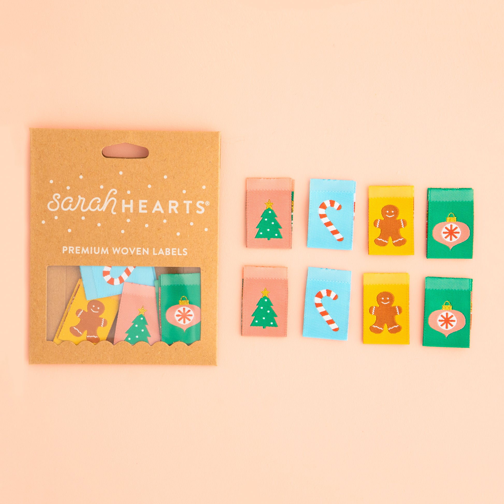 Christmas Holiday Icons Multipack Woven Labels – Sarah Hearts