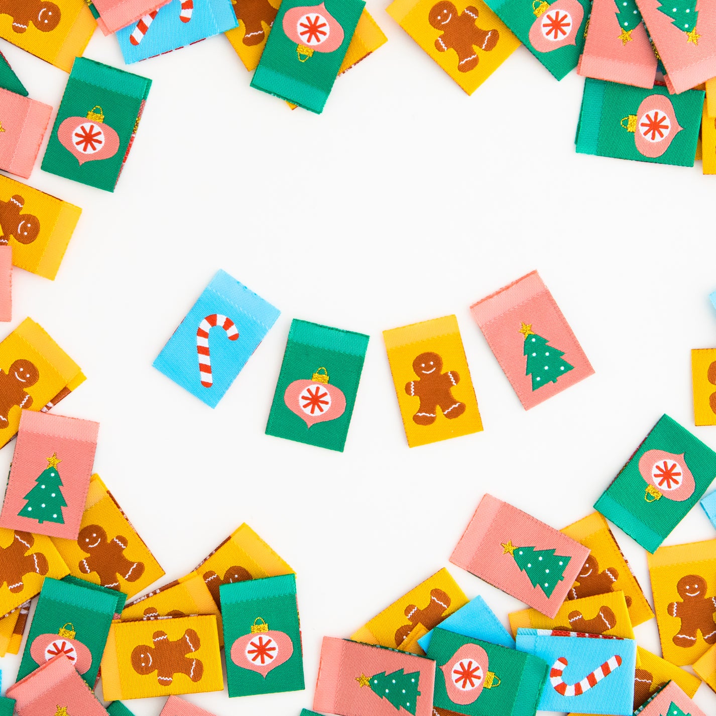 Christmas Holiday Icons Multipack Woven Labels – Sarah Hearts
