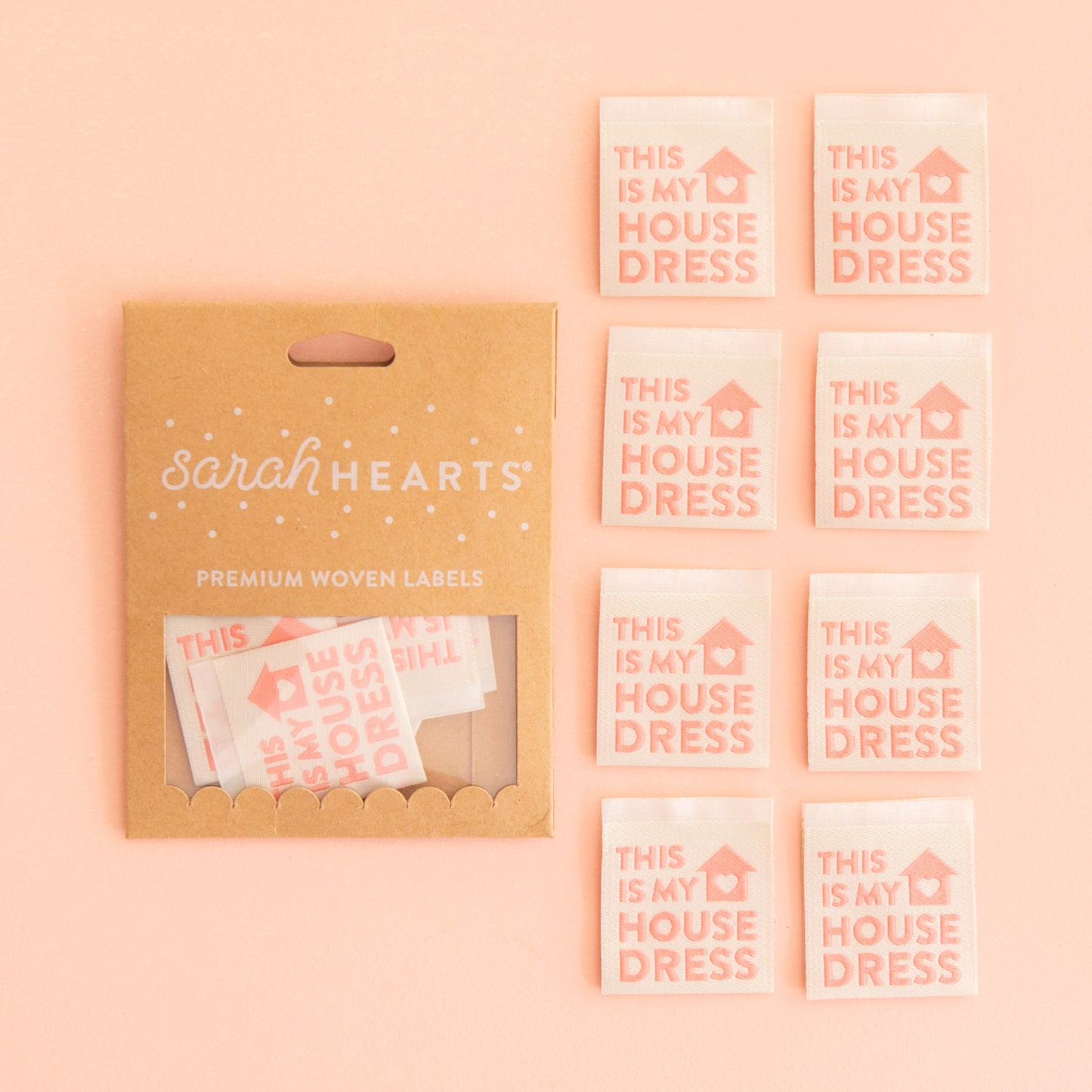 This is My House Dress Woven Labels